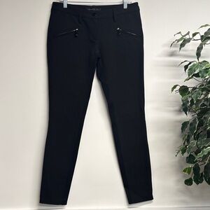 Barbara Bui Sleek Black Pants with Zipper Details
